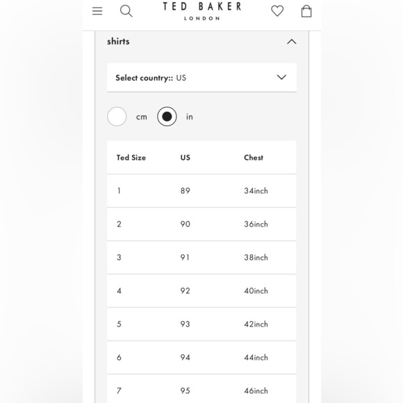 NWT Mens Ted Baker London dress shirt Size 1 - Picture 8 of 8